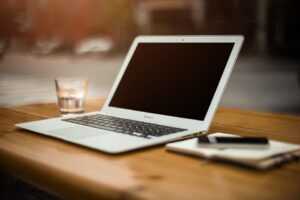 Laptop on Desk