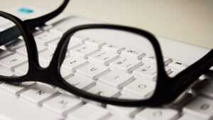 Eye Glass & Laptop