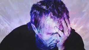A stressed man