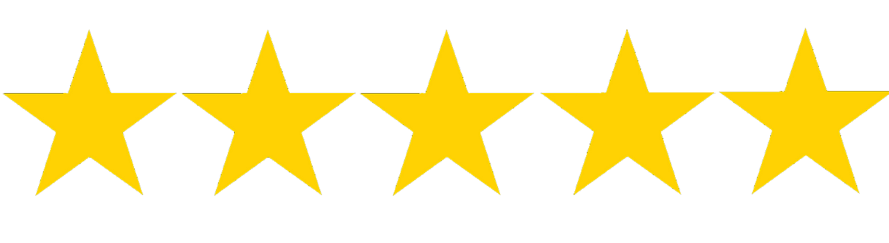 5 star rating for testimonials