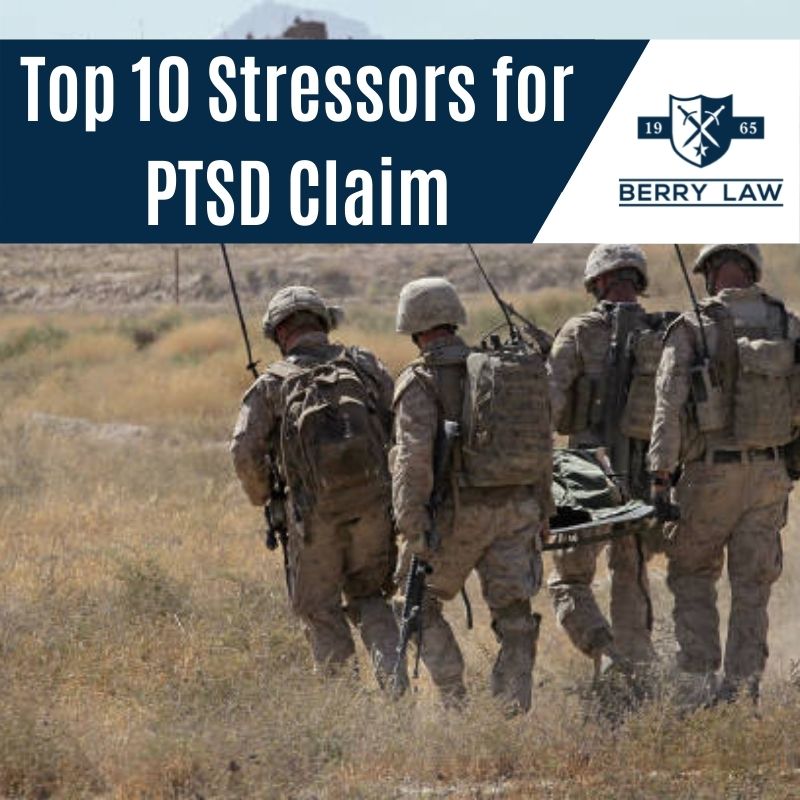 Top 10 Stressors for PTSD Claim