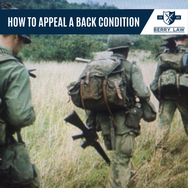 How To Appeal A Back Condition