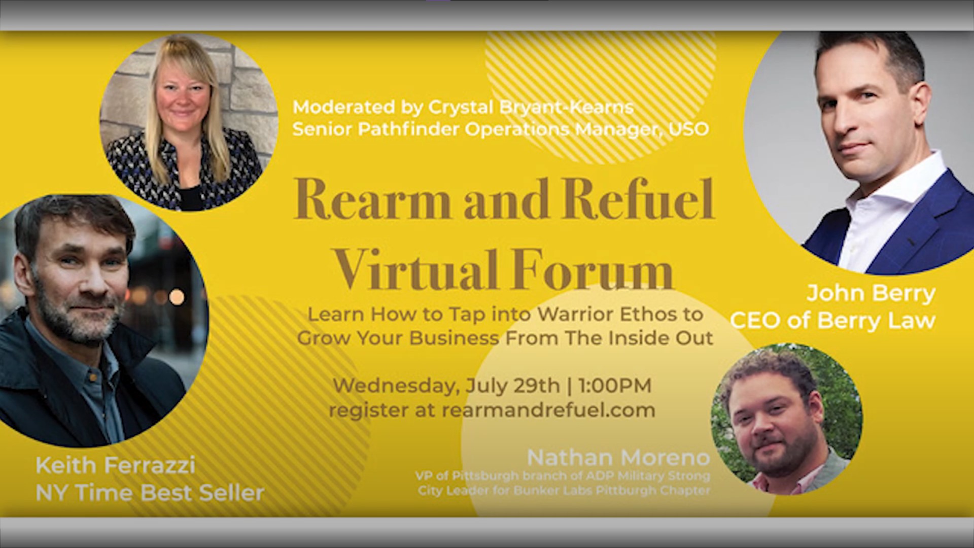 Rearm & Refuel Forum: Learn How to Tap into Warrior Ethos to Grow Your Business From The Inside Out