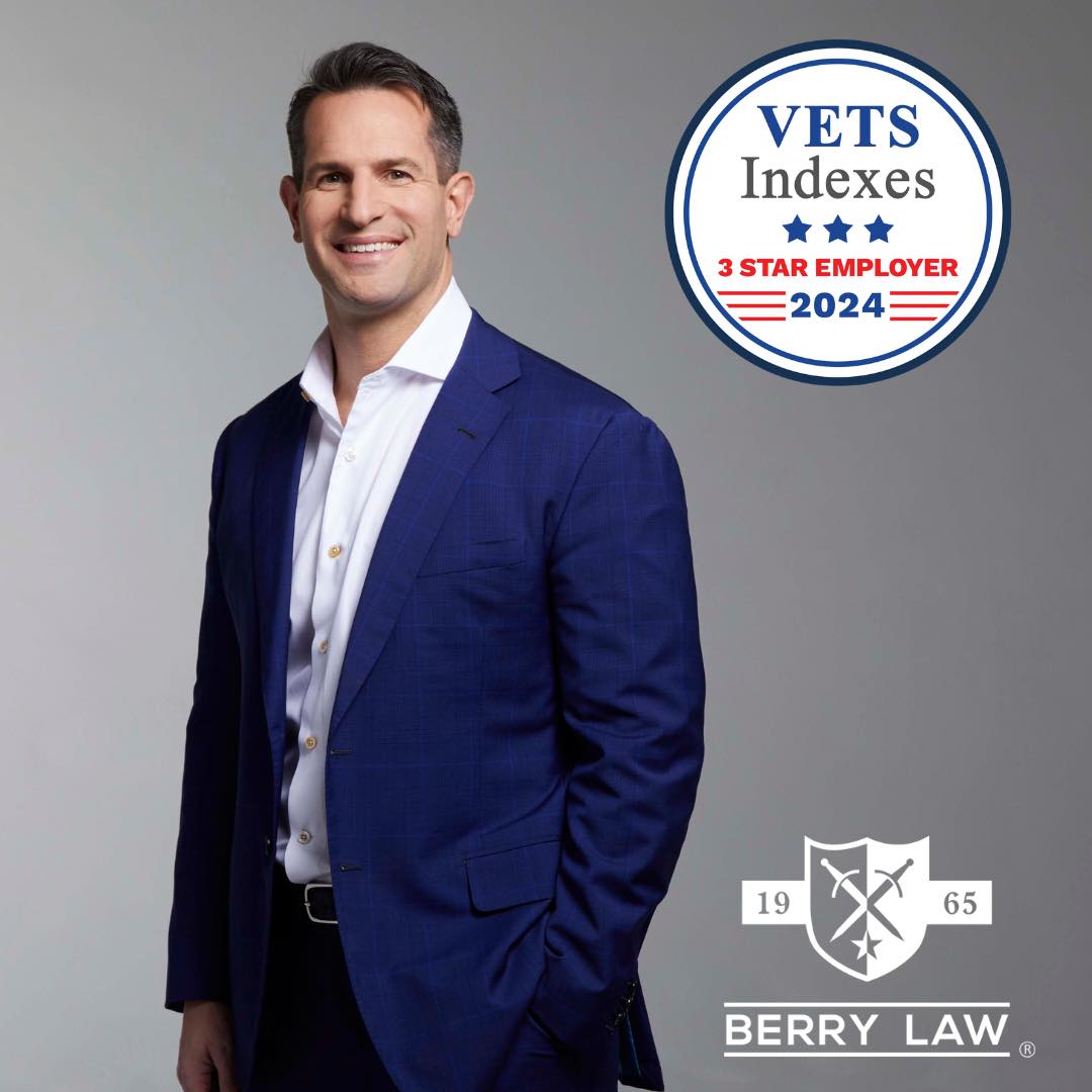 Berry Law Honored as a 2024 VETS Indexes 3-Star Employer