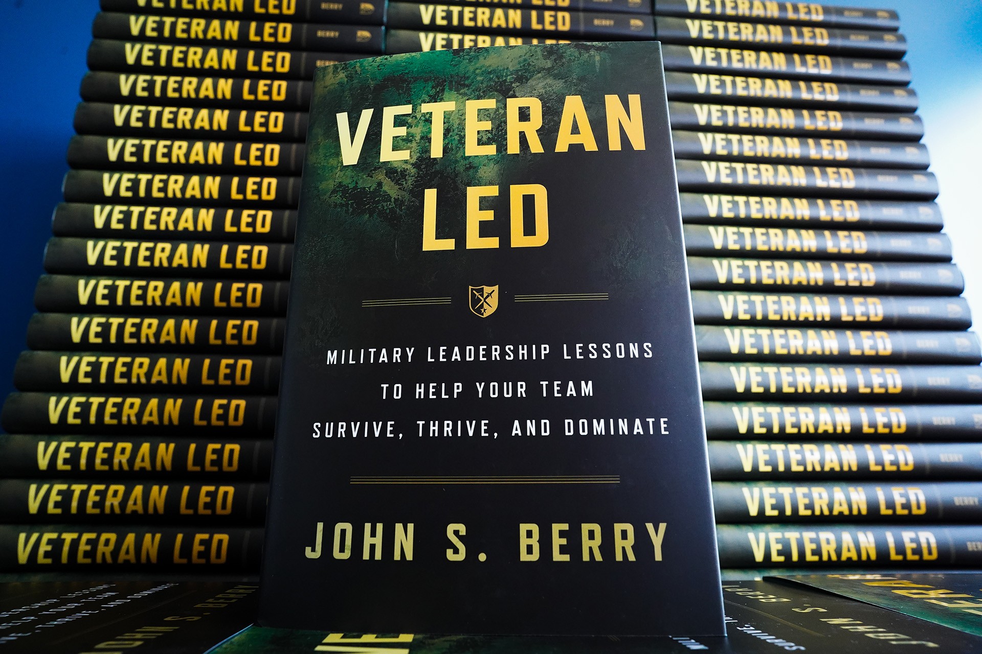 stack of veteran led books by john s. berry